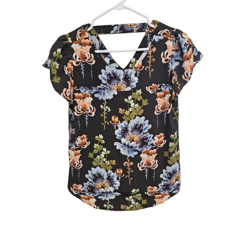 Loft Women's Floral Blouse Sz XS - Picture 1 of 5
